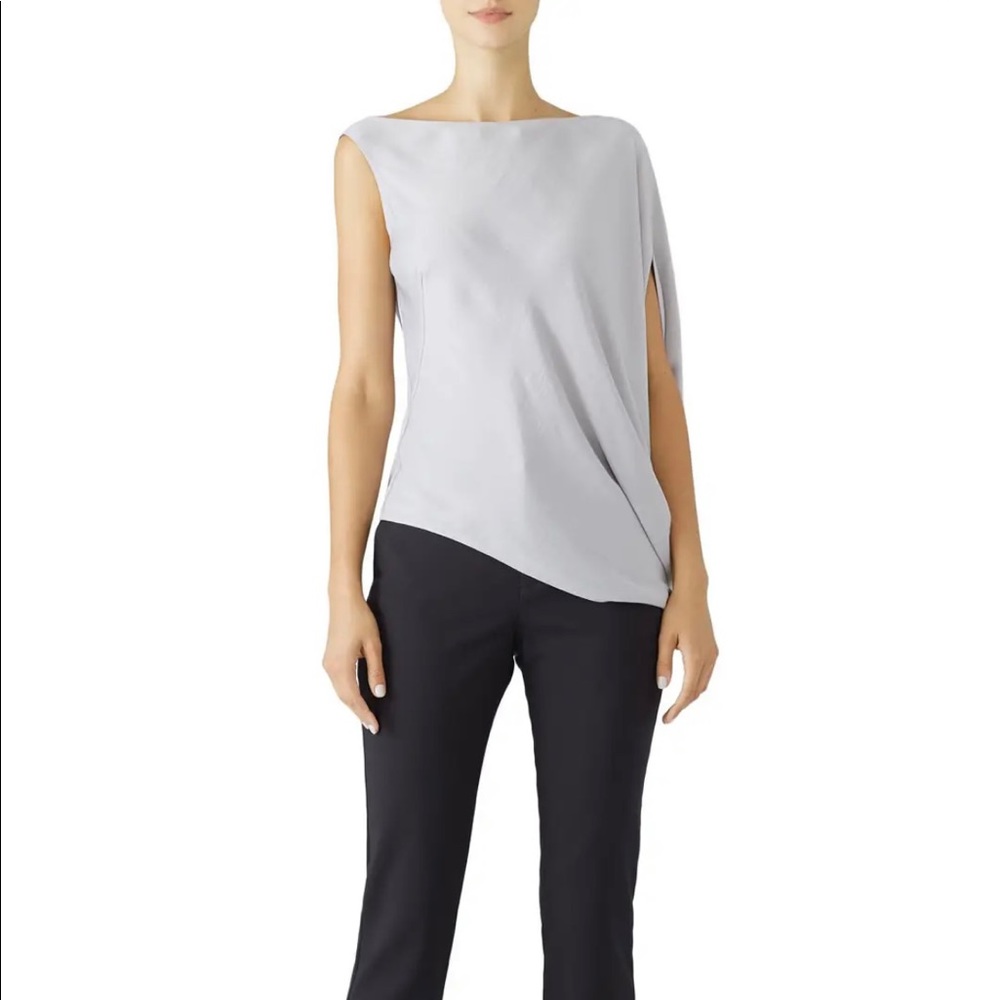 Kaufmanfranco Silver Draped Blouse